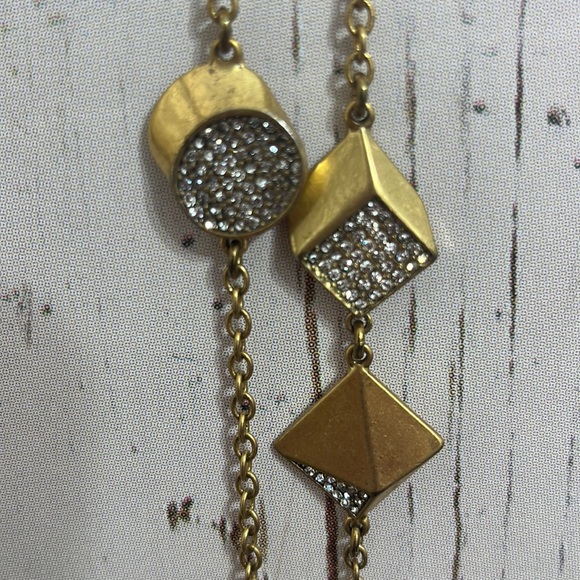 J. Crew Rhinestone Statement 15”-30” Necklace - Picture 5 of 8